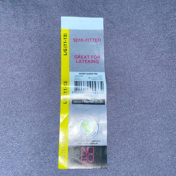 🔮 3/$15!! NWT Gray Semi-Fitted Women’s Tee. Size Large. - Picture 2 of 4